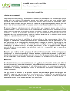 Autocontrol y Creatividad: Desarrollo Personal y Profesional