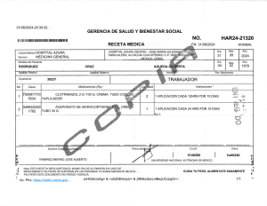 Receta Médica - Clotrimazol e Hidrocortisona