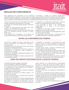 Reglamento de Convivencia Laboral - ITAIT