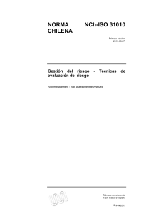 NCh-ISO 31010: Gesti&oacute;n del Riesgo - T&eacute;cnicas de Evaluaci&oacute;n