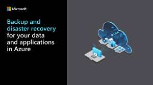 Azure Backup & Disaster Recovery Solutions