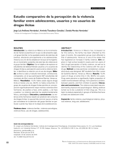 Violencia Familiar y Drogas en Adolescentes: Estudio Comparativo