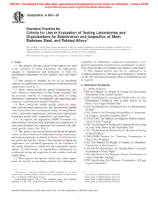 ASTM A880: Steel Testing Lab Evaluation Criteria
