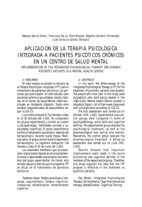 Terapia IPT para Psicosis Crónica: Un Estudio en España