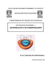 Materiales y Propiedades: Apuntes de Ingenier&iacute;a