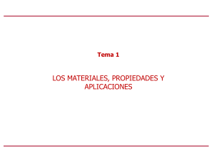 Ciencia de los Materiales: Presentaci&oacute;n de Propiedades y Aplicaciones
