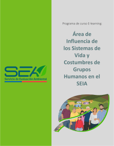Curso SEIA: Área de Influencia en Sistemas de Vida Humanos