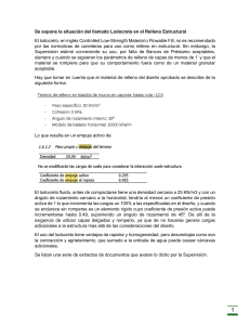Lodocreto en Relleno Estructural: Análisis y Recomendaciones