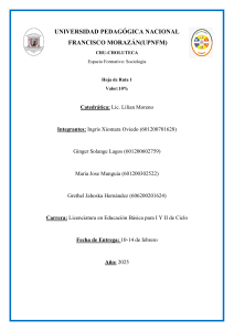 Hoja de Ruta Sociología UPNFM - 2025