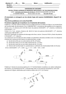 Examen de Sistemas Eléctricos de Potencia - Universidad de Cantabria