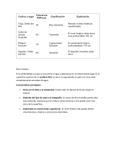 Cultivo y lugar
