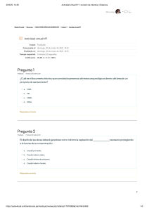 Examen Virtual: Proyectos de Agua y Saneamiento