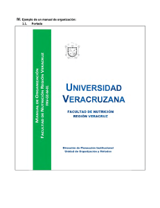 Manual de Organización Facultad de Nutrición UV