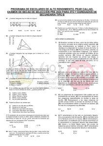 Examen de Becas PEAR Callao: Selecci&oacute;n Pre 2024