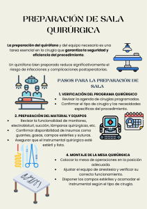 Preparaci&oacute;n de Sala Quir&uacute;rgica: Gu&iacute;a Completa