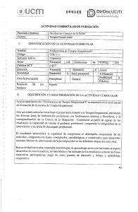 Fundamentos de Terapia Ocupacional I - UCM