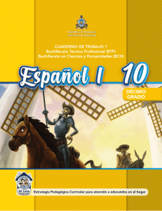 Español I, Décimo Grado: Cuaderno de Trabajo