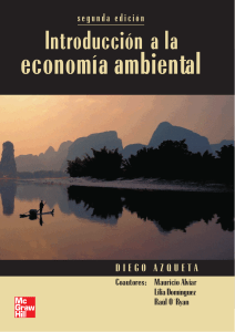 Introducci&oacute;n a la Econom&iacute;a Ambiental: Libro de Texto