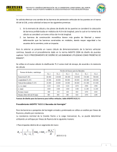 Diseño de Barreras Vehiculares CLN: Análisis AASHTO