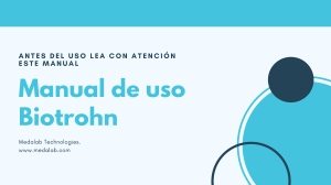 Manual de Usuario Biotrohn: Microcorrientes y Frecuencias