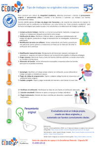 Tipos de trabajos no originales: Guía antiplagio