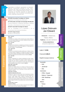 CV Jan Edward L&oacute;pez Dobrusin