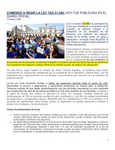 Ley TEA 21.545: Promulgación e Inclusión Autismo en Chile