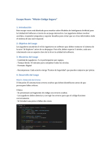 Escape Room: IA y Calidad del Software