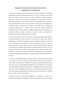 Alfabetizaci&oacute;n en Adultos Mayores: Importancia y Desarrollo