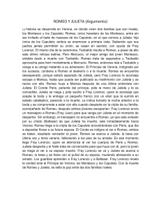 Romeo y Julieta: Resumen de la Tragedia Cl&aacute;sica