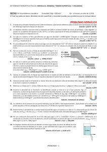 Problemas Resueltos: Hidráulica, Densidad, Viscosidad