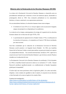 Historia de la Declaración Universal de los Derechos Humanos