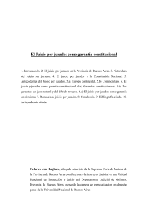 Juicio por Jurados: Garantía Constitucional en Argentina