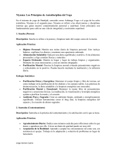 Niyamas: Principios de Autodisciplina del Yoga
