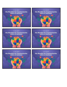 D&iacute;a Mundial de Concienciaci&oacute;n sobre el Autismo
