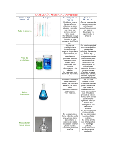 Material de Laboratorio: Vidrio, Porcelana y Metal