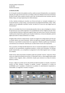 Hoja de Trabajo: Funciones Insertar en Word