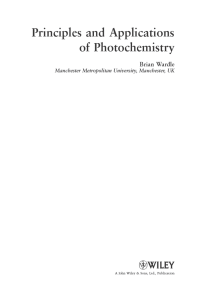 Principles of Photochemistry Textbook