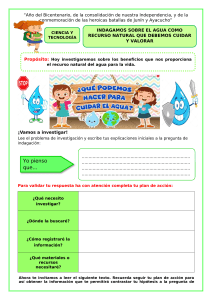 El Agua: Recurso Natural para Cuidar - Primaria
