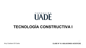 Aislamiento Acústico: Tecnología Constructiva I
