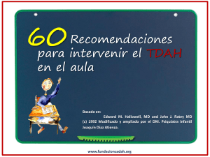 60 Recomendaciones para Intervenir el TDAH en el Aula