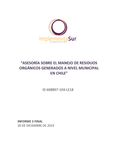Gesti&oacute;n de Residuos Org&aacute;nicos en Chile: Estrategias Municipales