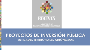 Proyectos de Inversión Pública en Bolivia: Guías y Regulaciones