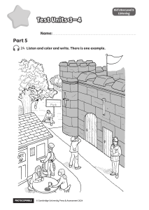 Kid's Box Level 5 Listening Test Units 3-4