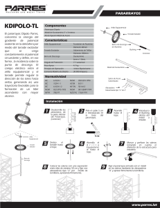 Manual de Instalación Pararrayos KDIPOLO-TL