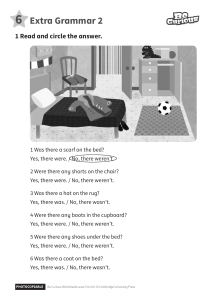 there is there was sheet