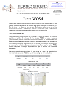 Especificaciones de la Junta de Expansi&oacute;n WOSd