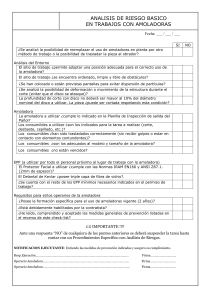 Análisis de Riesgo en Trabajos con Amoladoras - Checklist
