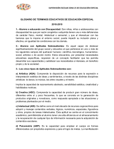 Glosario de Educaci&oacute;n Especial: T&eacute;rminos Clave