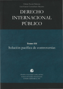 Derecho Internacional P&uacute;blico, Tomo III: Soluci&oacute;n Pac&iacute;fica